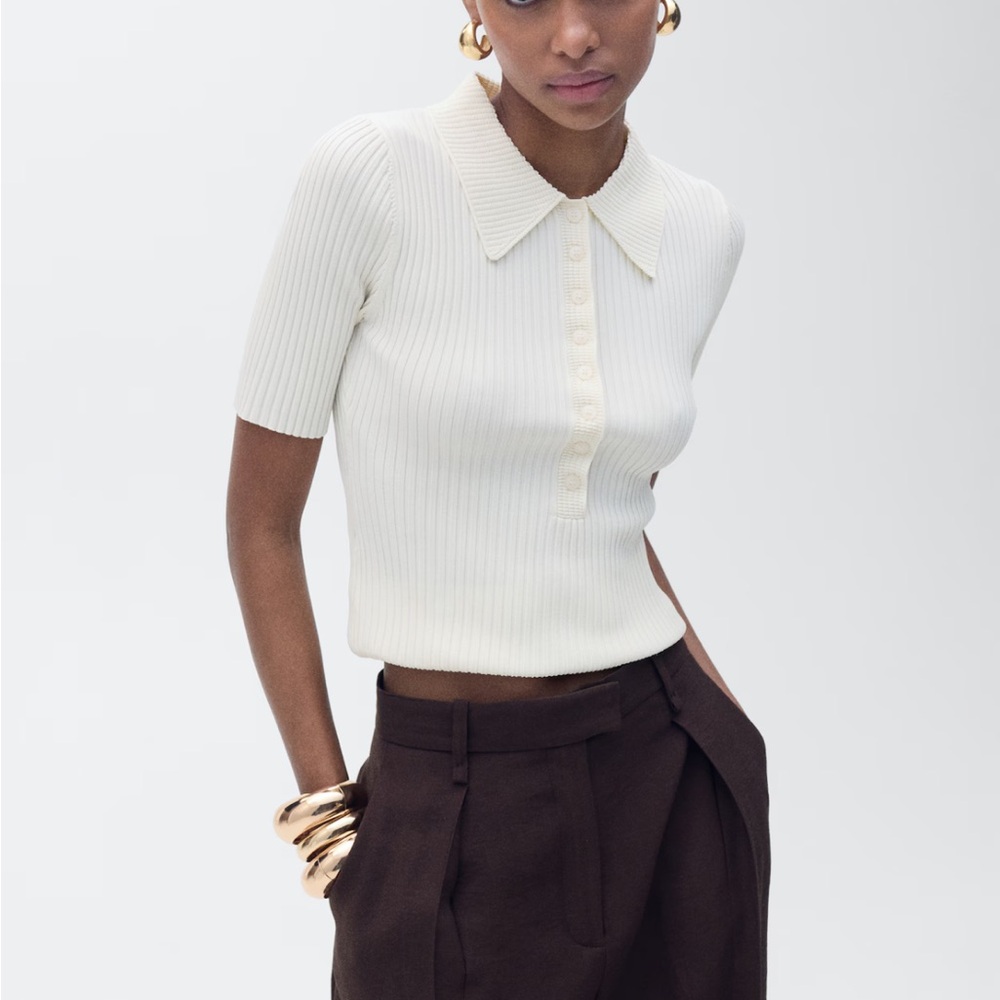 NWT Mango, Jersey polar blouse